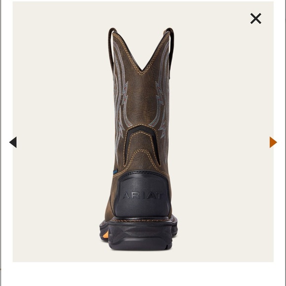 Ariat men’s work hog XT tumbleweed H2O carbon toe work boot 15 D iron coffee - Picture 5 of 10